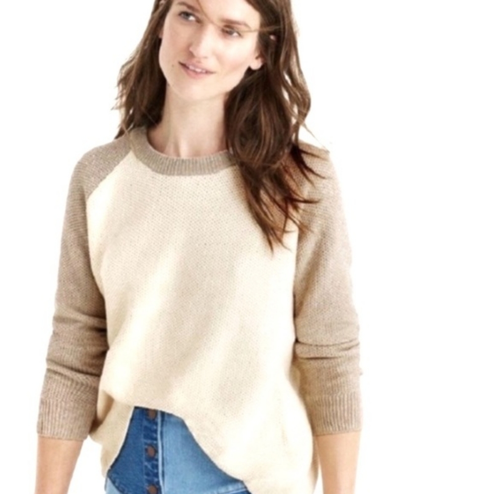 NWT Madewell Two-Toned Open-Back Sweater. Size XS.